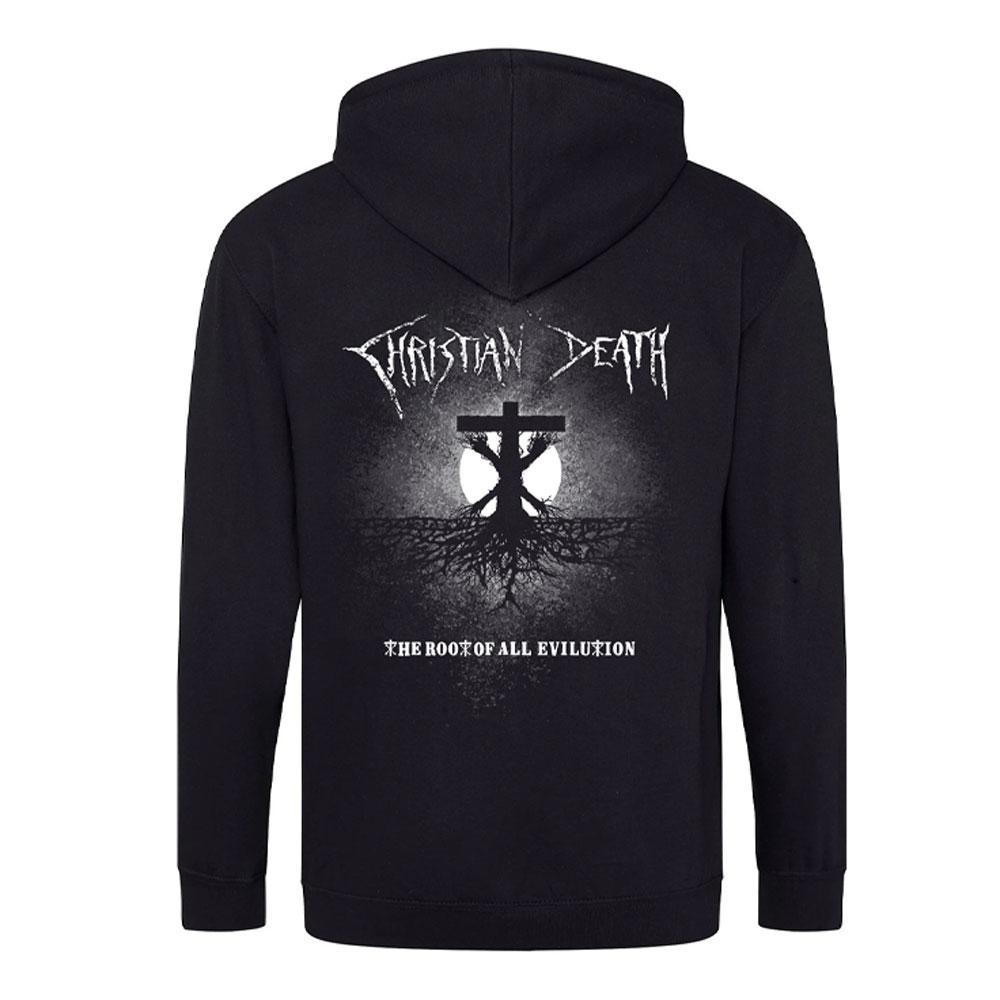 Christian Death Cross Roots Of Evilution Zip Hoodie