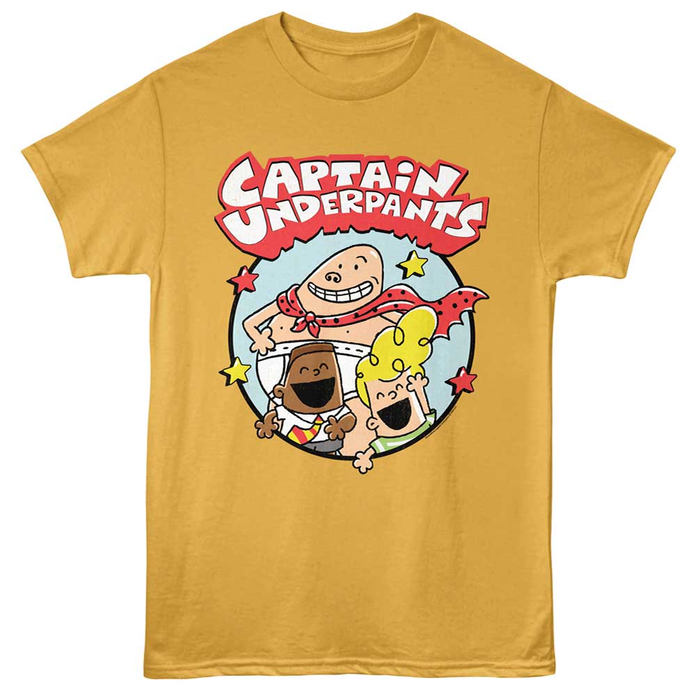 Captain Underpants - Circle Stars T-Shirt