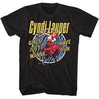 Thumbnail for CYNDI LAUPER-CYNDI LAUPER GIRLS JUST WANNA-BLACK ADULT S/S TSHIRT