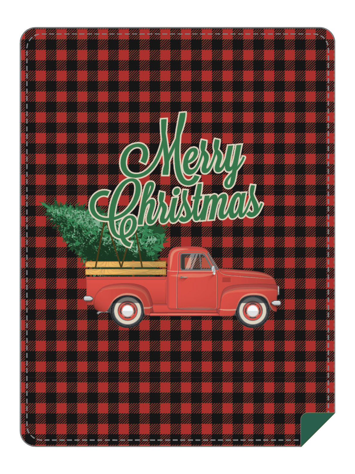 Christmas Truck Throw Blanket