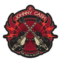 Thumbnail for Johnny Cash Crossed Guitars Enamel Pin