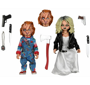 BOC: CHUCKY & TIFFANY 2-PACK 8in SCALE CLOTHED FIGURE