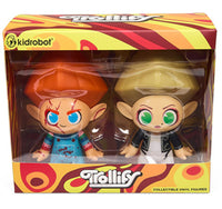 Thumbnail for KIDROBOT - CHUCKY AND TIFFANY BRIDE OF CHUCKY 5in VINYL FIGURE MASH UP 2-PACK