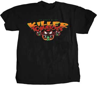 THREE KILLER TOMATOES MENS T-SHIRT
