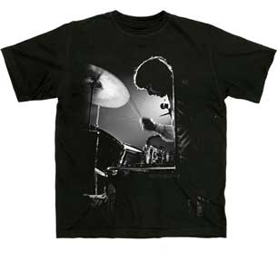 BACKLIT DRUMMER MENS LIGHTWEIGHT T-SHIRT