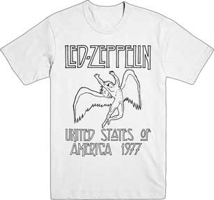 USA 77 WHITE MENS LIGHTWEIGHT T-SHIRT