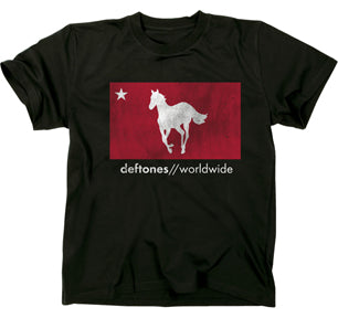 DISTRESSED WHITE PONY MENS LIGHTWEIGHT T-SHIRT