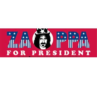FOR PRESIDENT VINYL STICKER