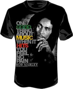 MARLEY GOOD MUSIC HITS MENS T-SHIRT