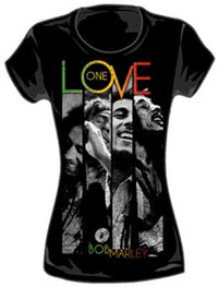 Thumbnail for MARLEY ONE LOVE STRIPES LADIES T-SHIRT