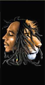 MARLEY LION FACE TOWEL
