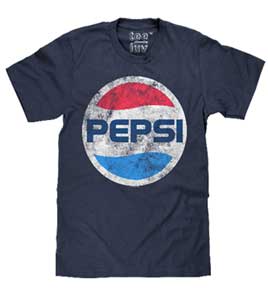 PEPSI RETRO AAFES LOGO MENS T-SHIRT