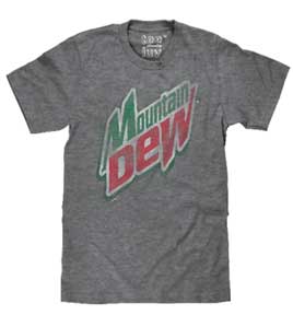 MT. DEW GREY MENS T-SHIRT