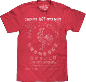 SRIRACHA RED MENS T-SHIRT