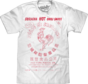 SRIRACHA WHITE MENS T-SHIRT