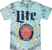 Thumbnail for MILLER LITE WHITE LABEL MENS TIE DYE T-SHIRT