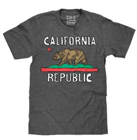 CALIFORNIA REPUBLIC MENS T-SHIRT