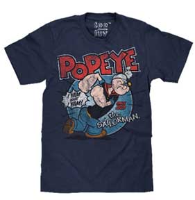 POPEYE THE SAILORMAN MENS T-SHIRT