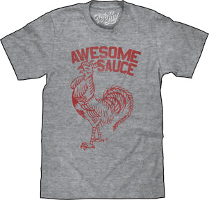 AWESOME SAUCE G ROOSTER MENS LIGHTWEIGHT T-SHIRT
