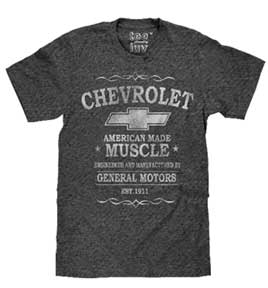 CHEVROLET AMERICAN MUSCLE MENS T-SHIRT