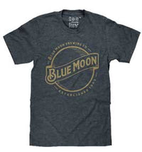 Thumbnail for BLUE MOON GOLD PRINT MENS T-SHIRT