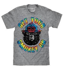 GET YOUR SMOKEY TIE DYE MENS T-SHIRT