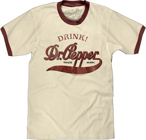 DR PEPPER MENS RINGER T-SHIRT