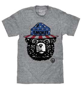 PATRIOTIC SMOKEY MENS T-SHIRT