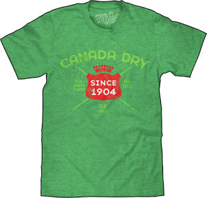 VINTAGE CANADA DRY MENS LIGHTWEIGHT T-SHIRT