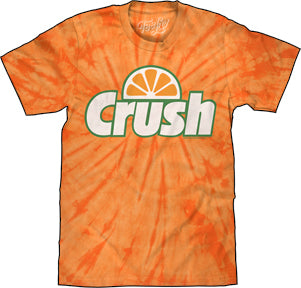 ORANGE CRUSH TIE DYE MENS LIGHTWEIGHT T-SHIRT