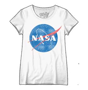 NASA LOGO WOMENS T-SHIRT