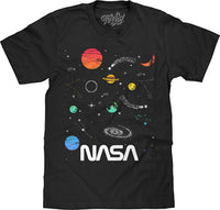 Thumbnail for NASA PLANETS MENS LIGHTWEIGHT T-SHIRT