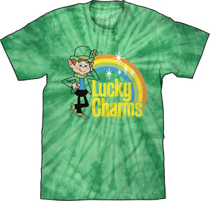 LUCKY CHARMS TIE DYE MENS LIGHTWEIGHT T-SHIRT