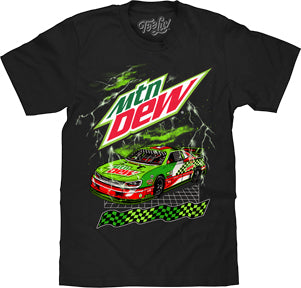 MTN DEW RACECAR MENS LIGHTWEIGHT T-SHIRT