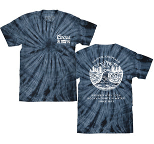 COORS BANQUET MENS TIE DYE T-SHIRT