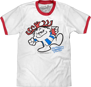 HAWAIIAN PUNCH MENS RINGER T-SHIRT