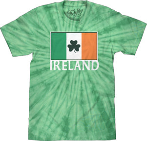 IRELAND MENS TIE DYE T-SHIRT