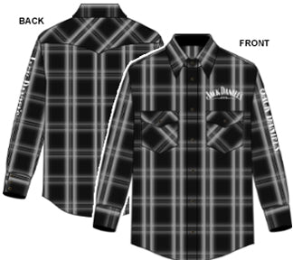 DARK COTTON PLAID MENS LS BUTTON DOWN- 6 PC PPK ($26.00 EACH)
