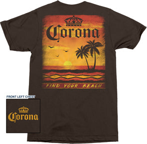 BEACH SCENE MENS T-SHIRT- 3 PC PPK ($11.50 EACH)