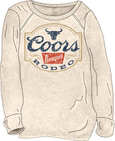 RODEO MINERAL WASH WOMENS CREW NECK FLEECE