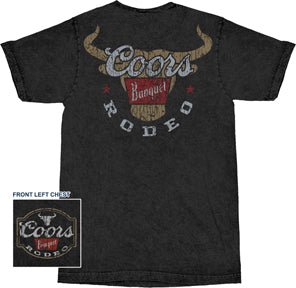 RODEO BULL LOGO MINERAL WASH MENS T-SHIRT 3 PC PPK ($13.50 EACH)
