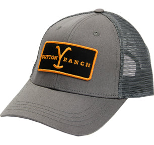 DUTTON RANCH PATCH GREY TRUCKER HAT- 3 PC PPK ($11.00 EACH)