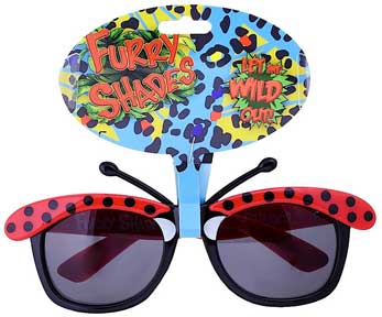 LADY BUG FURRY SHADES