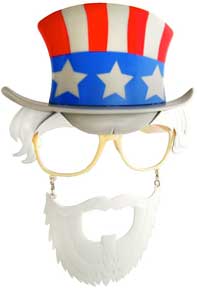 UNCLE SAM MASK ADULT SHADES