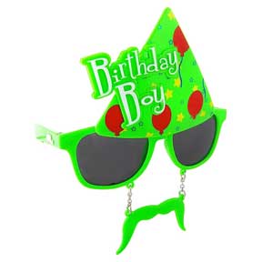 BIRTHDAY BOY ADULT SHADES