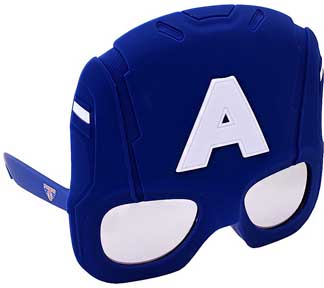 LARGE CAPTAIN AMERICA ADULT SHADES