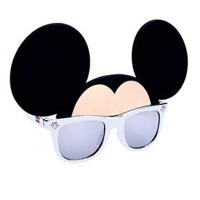 SILVER FRAME MICKEY MOUSE ADULT SHADES