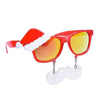 Thumbnail for SANTA CLAUS WITH MOUSTACHE RED LENS ADULT SHADES