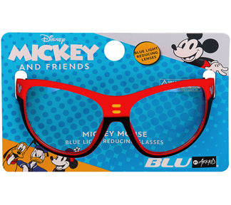 MICKEY MOUSE CLASSIC COLORS SPORTS WRAP KIDS BLUE LIGHT BLOCKING GLASSES