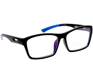 BLUE & BLACK SPORTS RECTANGLE KIDS BLUE LIGHT BLOCKING GLASSES